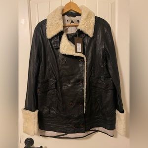 Nicholas K leather lodge jacket
